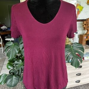 Mossimo Supply Co. Pink Fitted Short Sleeve T-Shirt